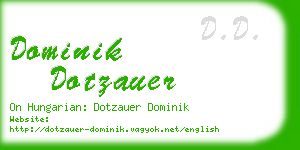 dominik dotzauer business card